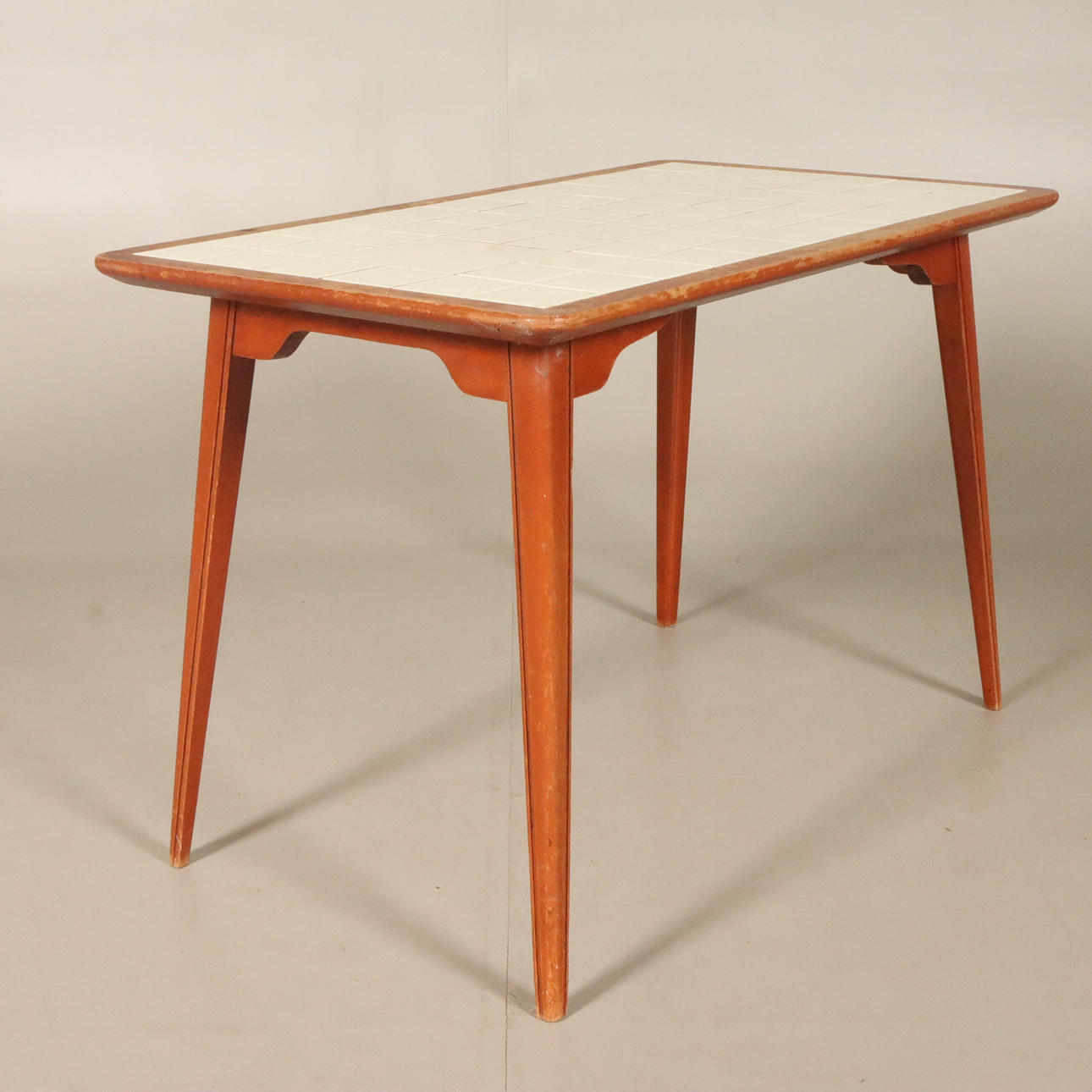 COFFEE TABLE WITH TILES MID 20TH CENTURY.