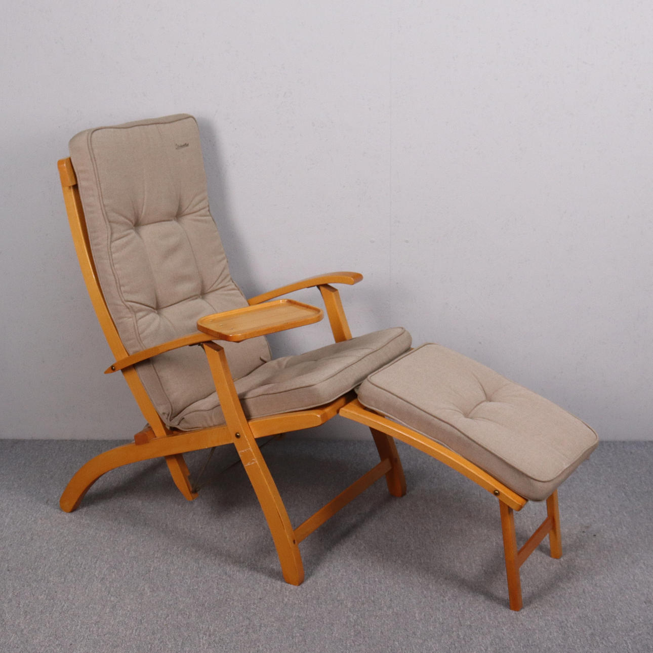 STOCKAMÖLLAN, deck chair with cushion.