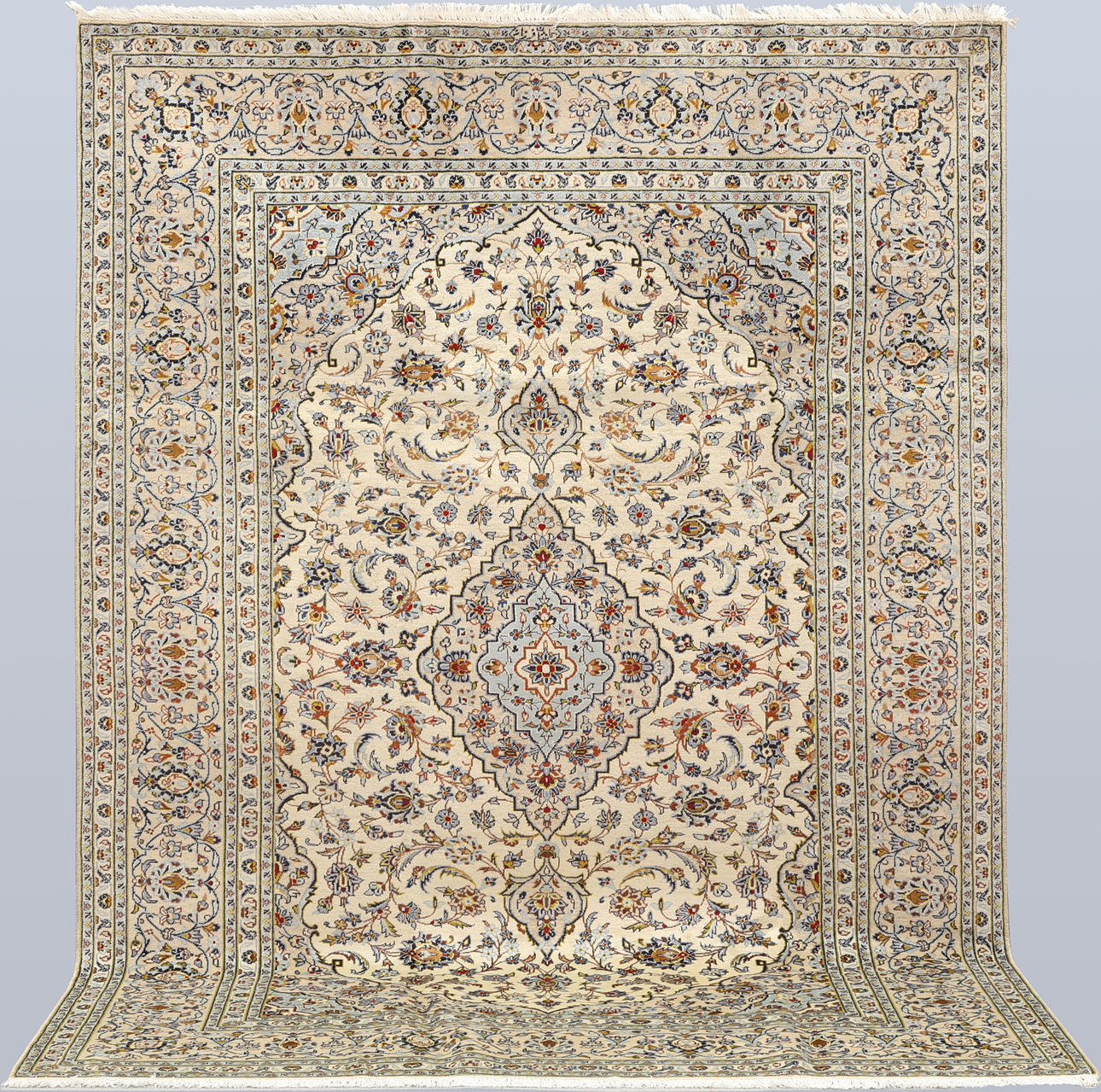 A CARPET, Light Keshan, signed, 292*208cm.