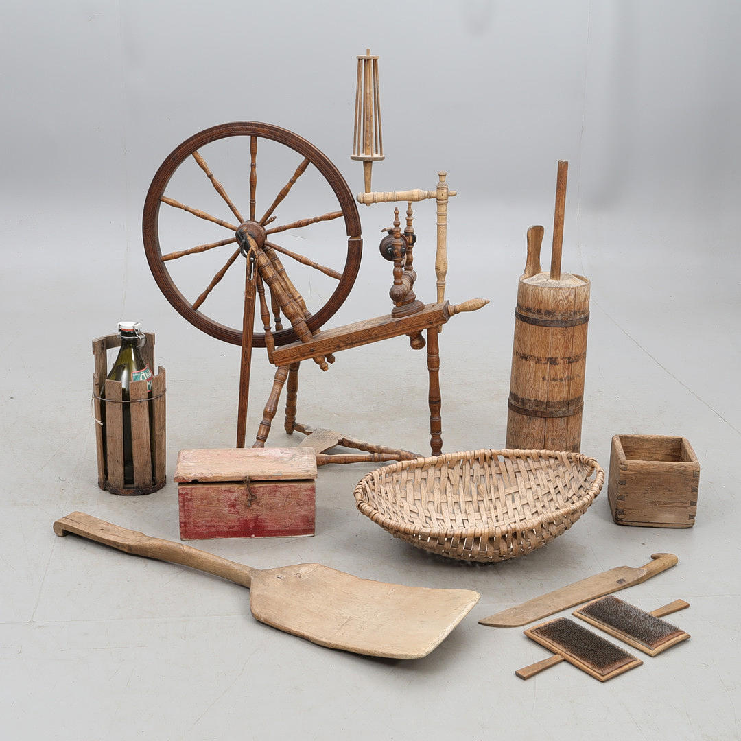 UTENSILS, 9 pieces, allmoge.