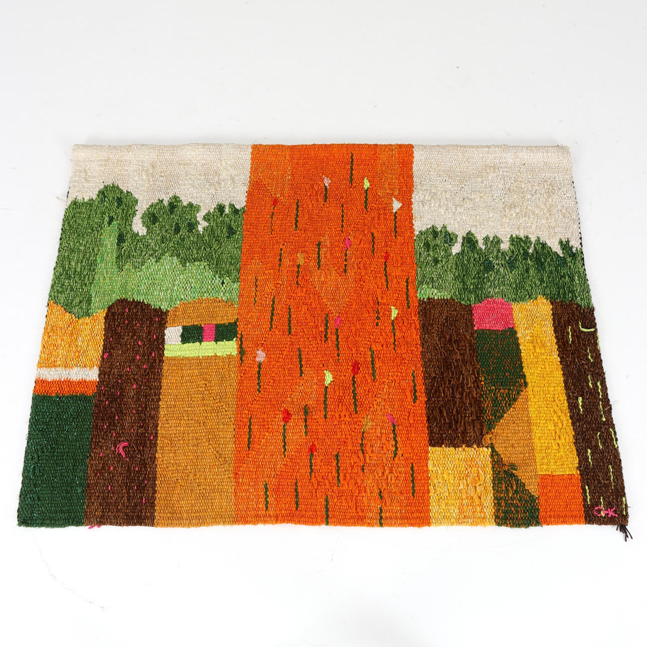 CHRISTINA KNALL. Wall hangings, Flowering fields, signed and dated 1973.