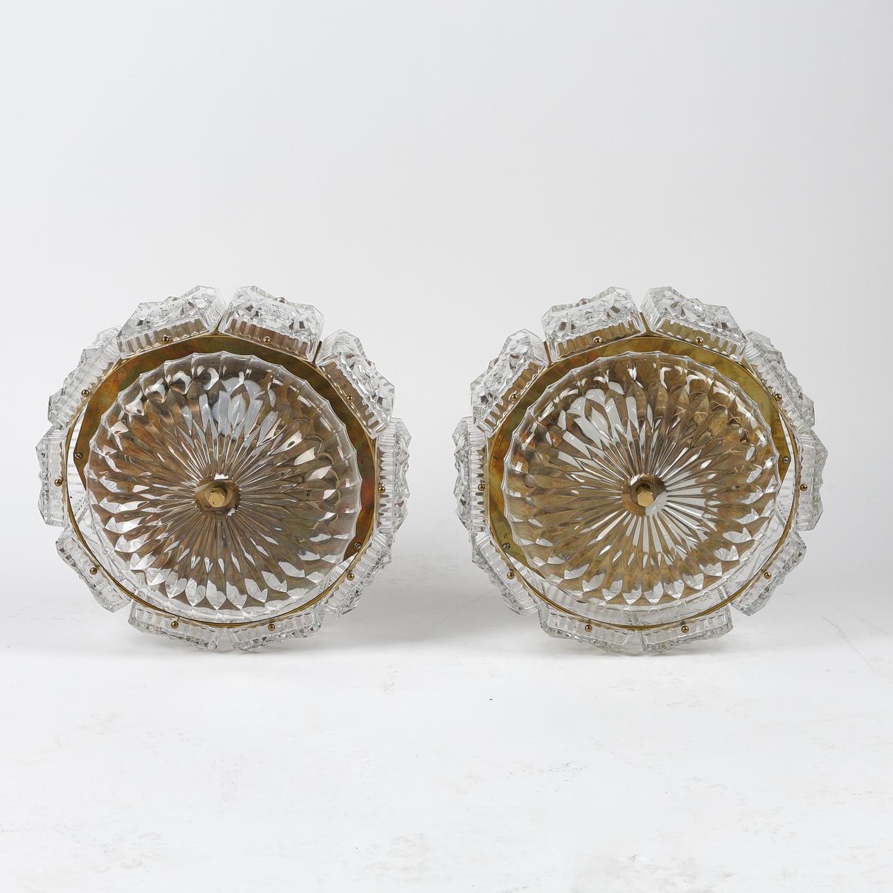 CEILING LIGHTS, ceiling lights, a pair, glass, metal, Boréns Ab, Borås.