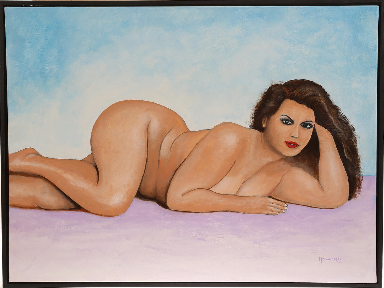 VICTOR HOWARD. Acrylic on canvas, signed.