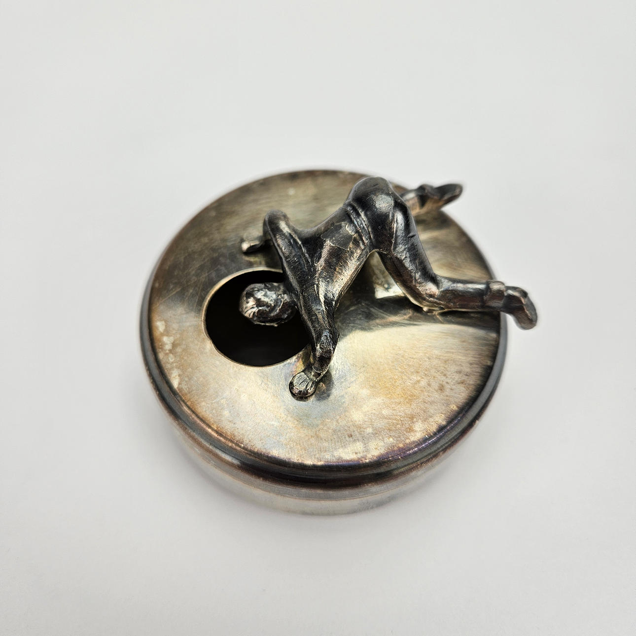 WIDERHOLM & DAHLBERG. Cufflink/collar button box, nickel silver, Eskilstuna.