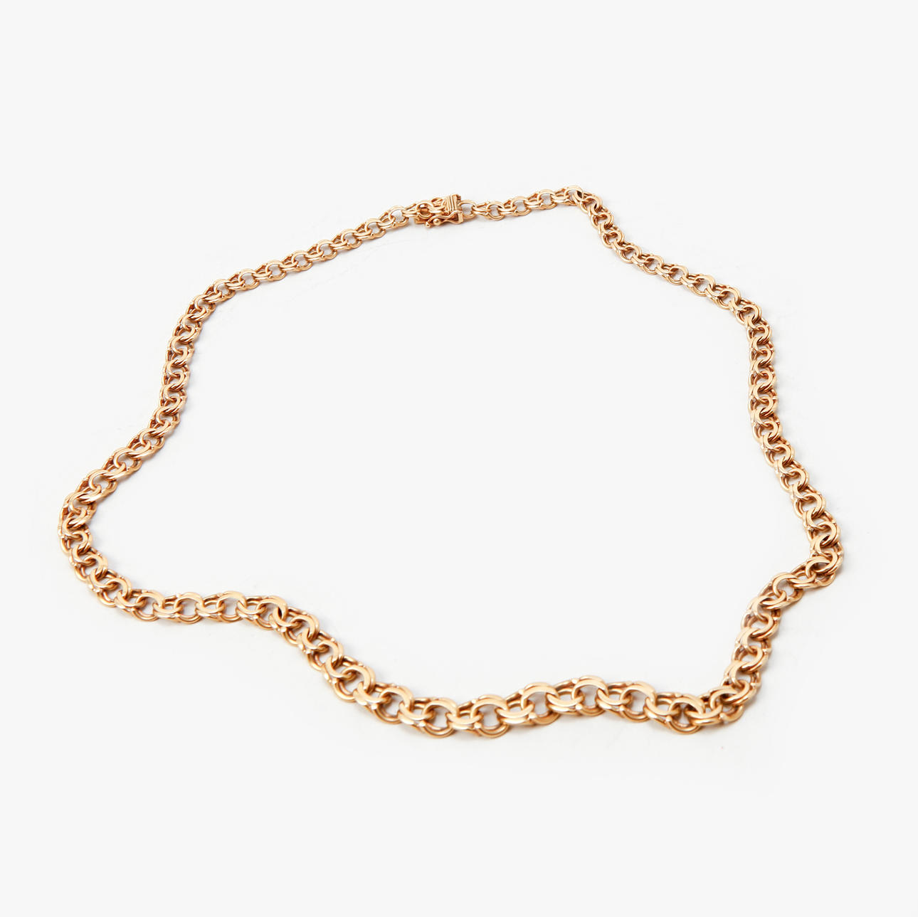 COLLIER, 18k guld, vikt ca 26,5 gram.