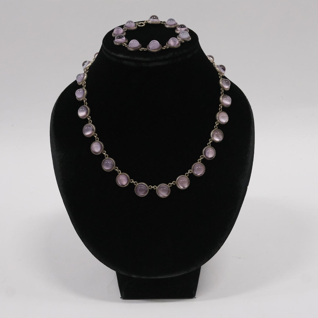 MATTSSON&OLSSON, MALMÖ, NECKLACE AND BRACELET, SILVER.