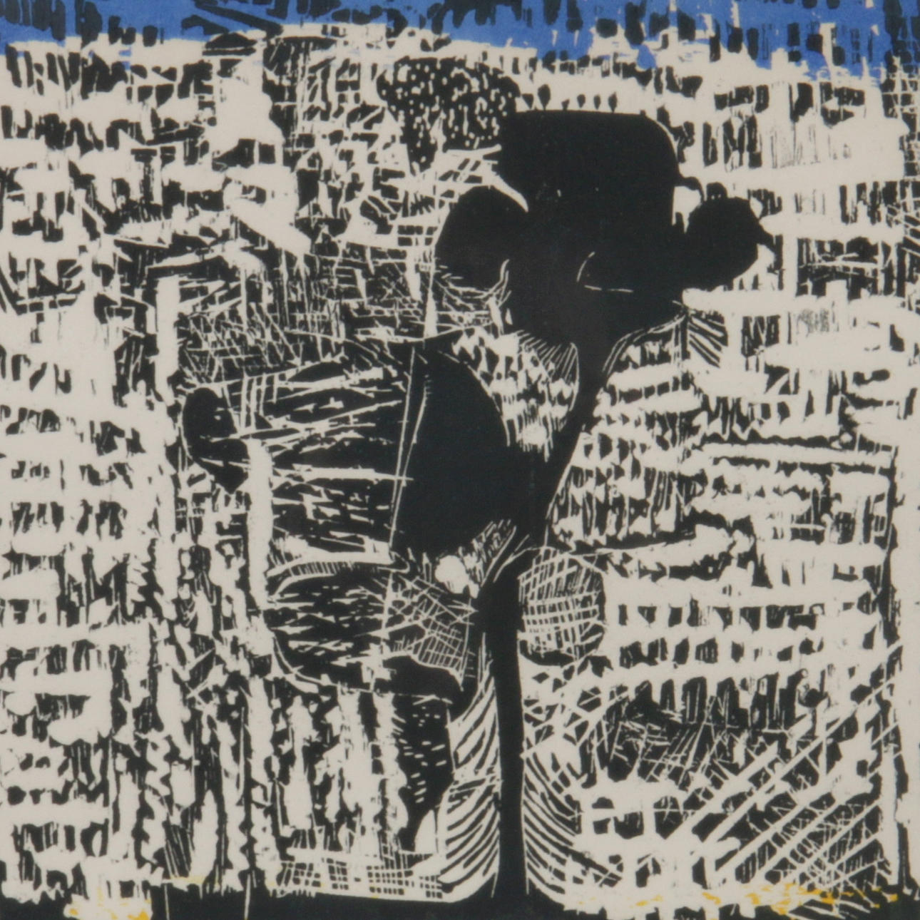 BENGT LANDIN. Färglitografi, signerad, numrerad 96/115 samt daterad 64.