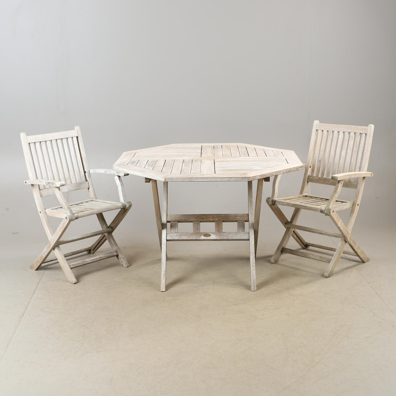 TRÄDGÅRDSMÖBLER, 3 delar, teak, Jutlandia.