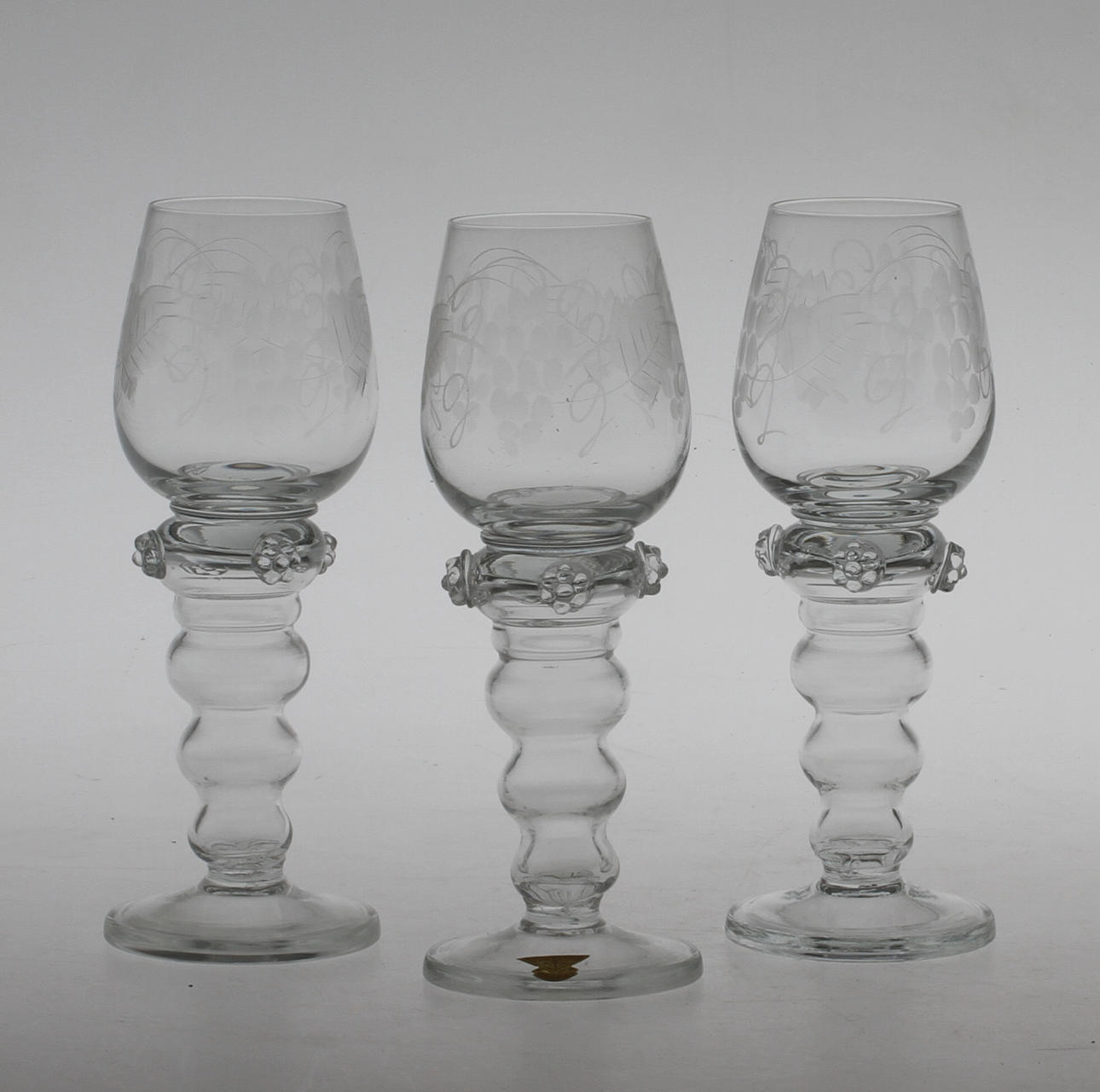 REMMARE, 12 st, glas, gullaskruf, 1900-tal.