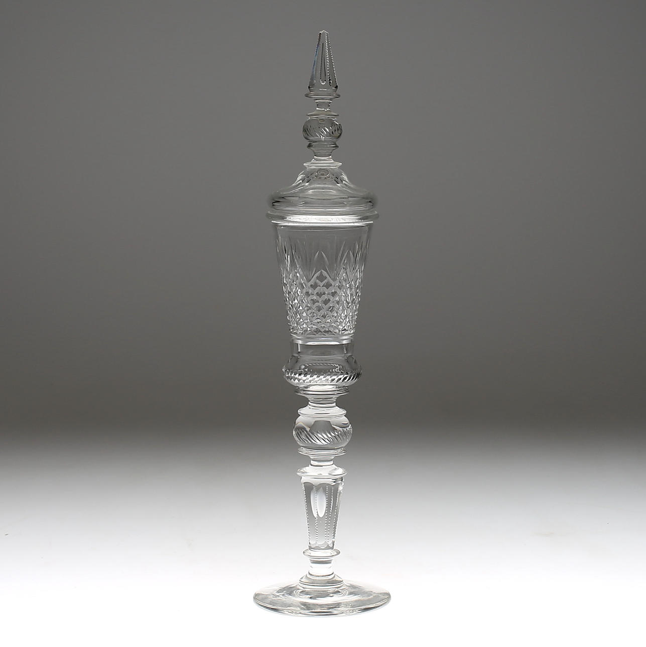 LOCKPOKAL, glas, möjligen Reimyre, tidigt 1900-tal.