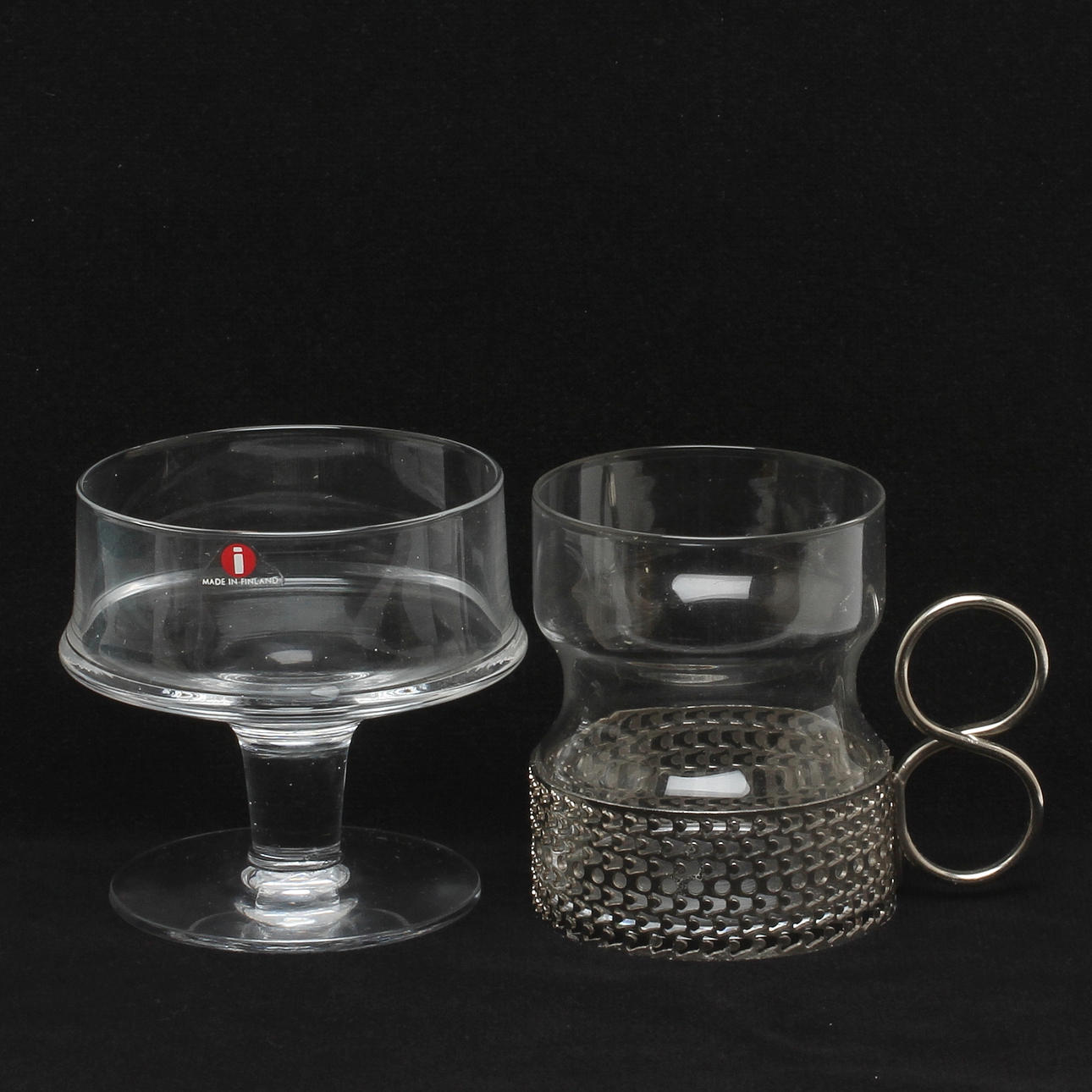 GLAS och SKÅLAR, 6 + 6 st, Timo Sarpaneva samt Tapio Wirkkala, Iittala.
