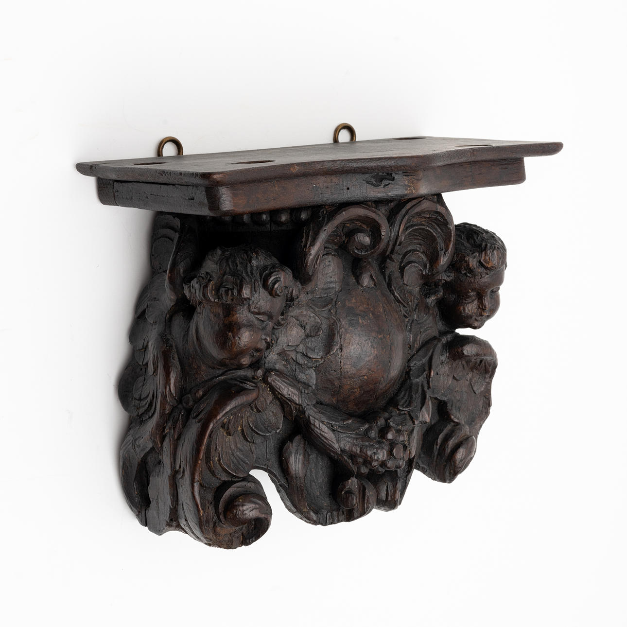 DECOR ELEMENTS, carved wood, baroque. 1600/18th century.