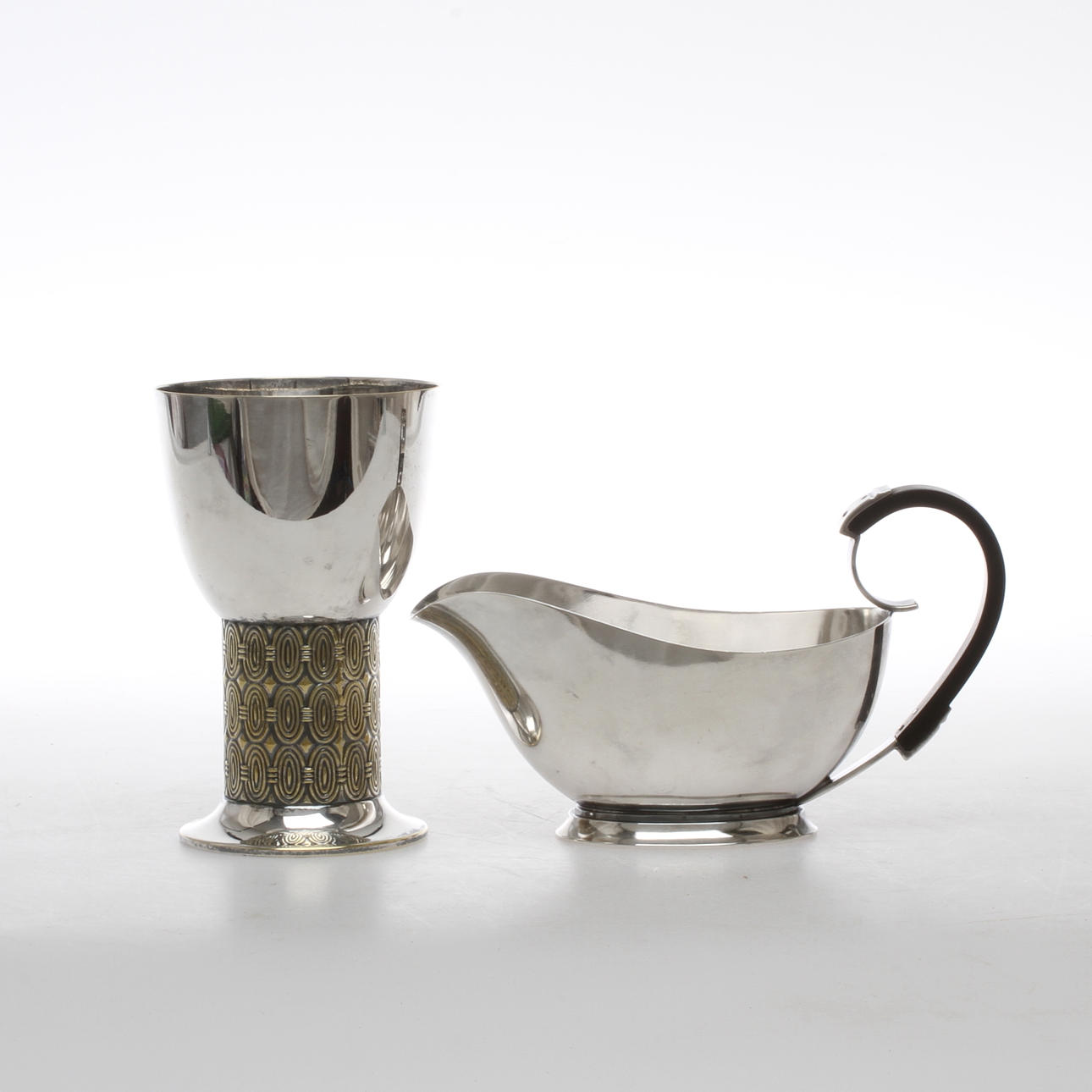 POKAL och SNIPA, nysilver, WMFM samt Atla, Tyskland samt Danmark, 18/1900-tal.