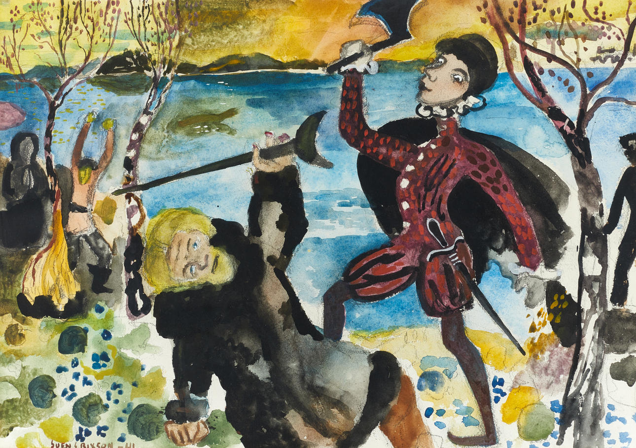 SVEN X:ET ERIXSON (1899-1970), Battle scene, signed and dated -41 ...