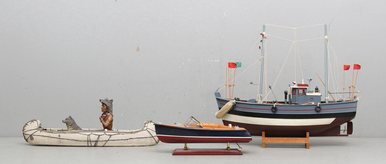 MODELLBÅTAR, 3 delar.