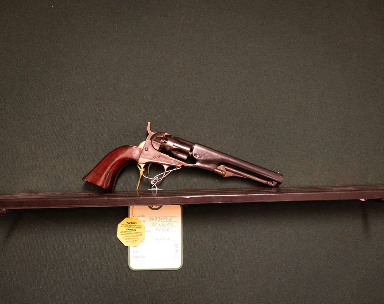 Colt Pocket Police 1862 cal. 36 Retrofit No.51336 SE2229406. Licence ...