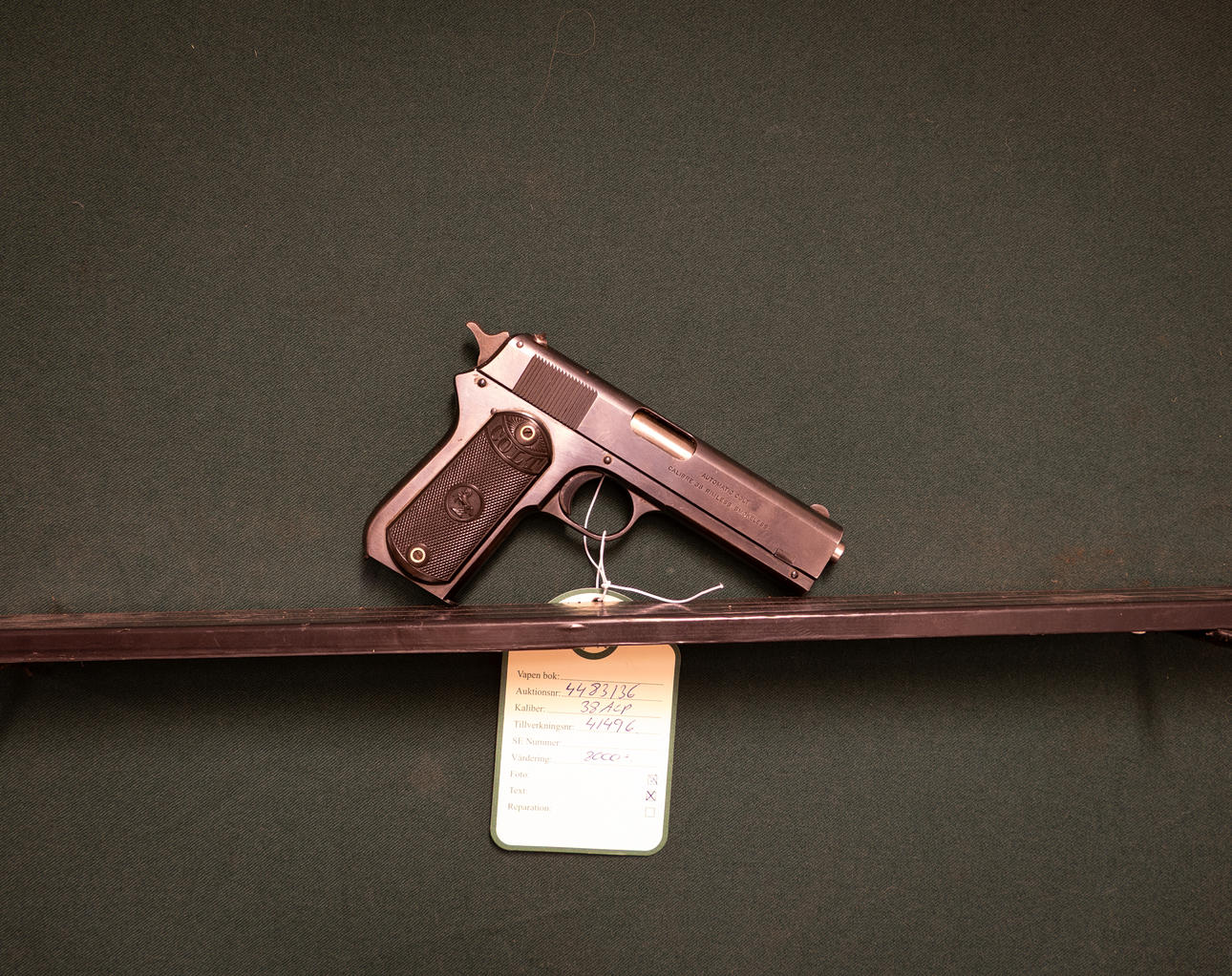 Colt 1902 .38ACP Eftermontering nr.41496 SE1880158.