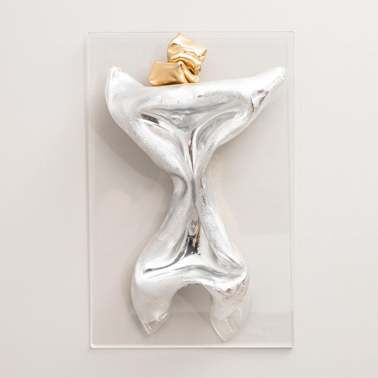 JAN NALIWAJKO. Sculpture/wall relief, foiled plexiglass, signed and dated 2007.