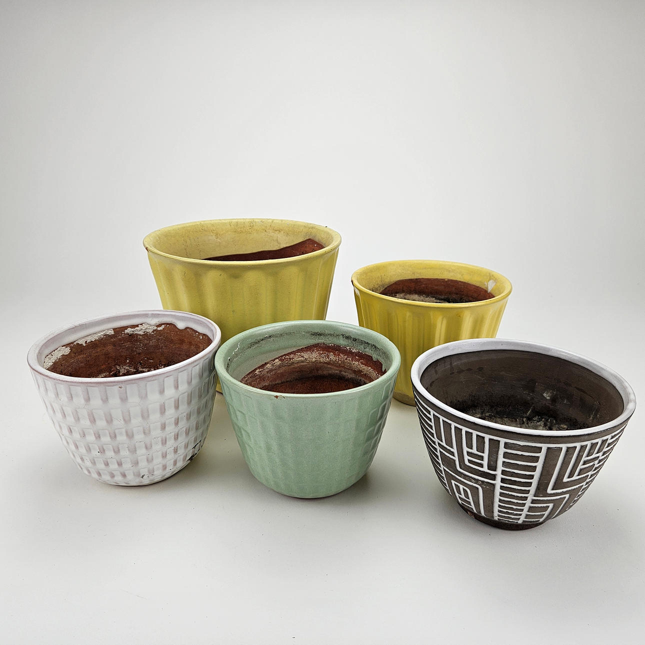 A set of 5 ceramic outer liners, Ekeby/Upsala-Ekeby.