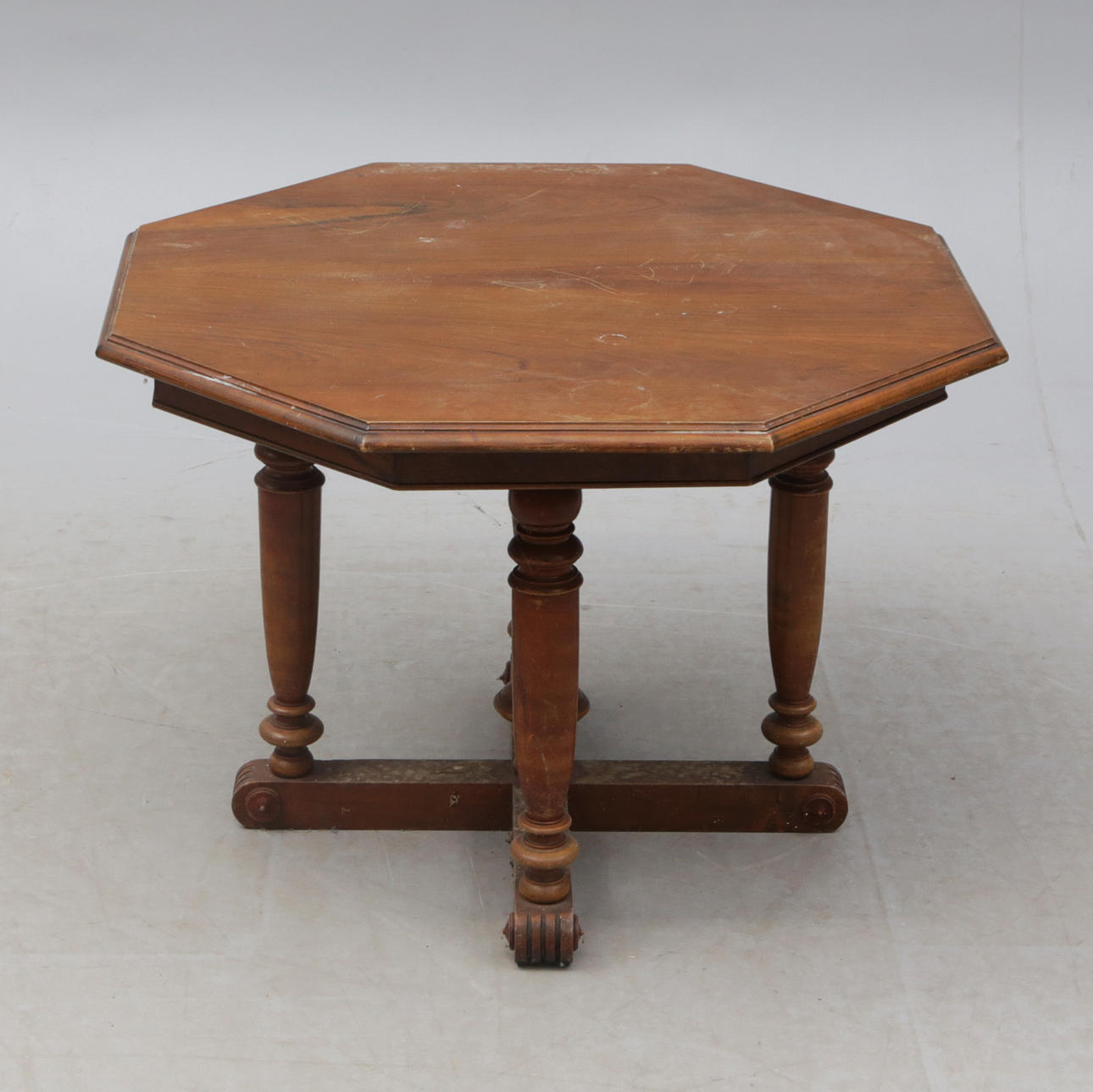 COFFEE TABLE, wood, octagonal.