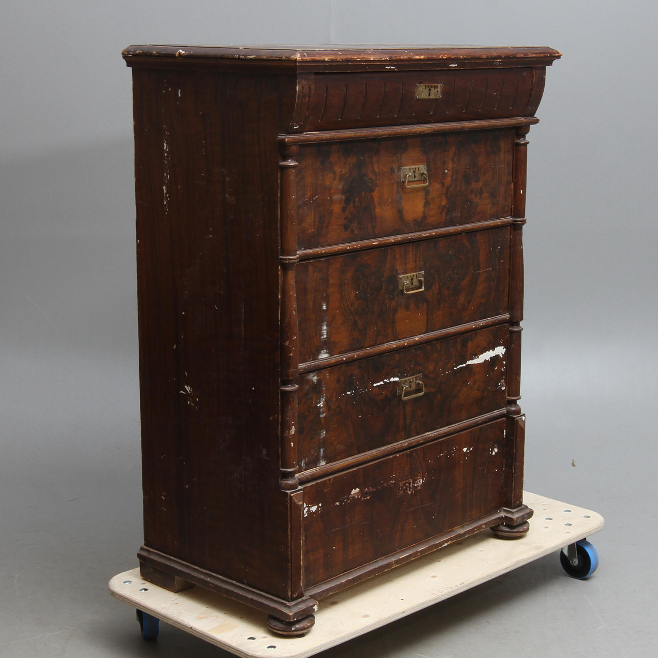 BYRÅ, 5-lådig, omkring 1900.