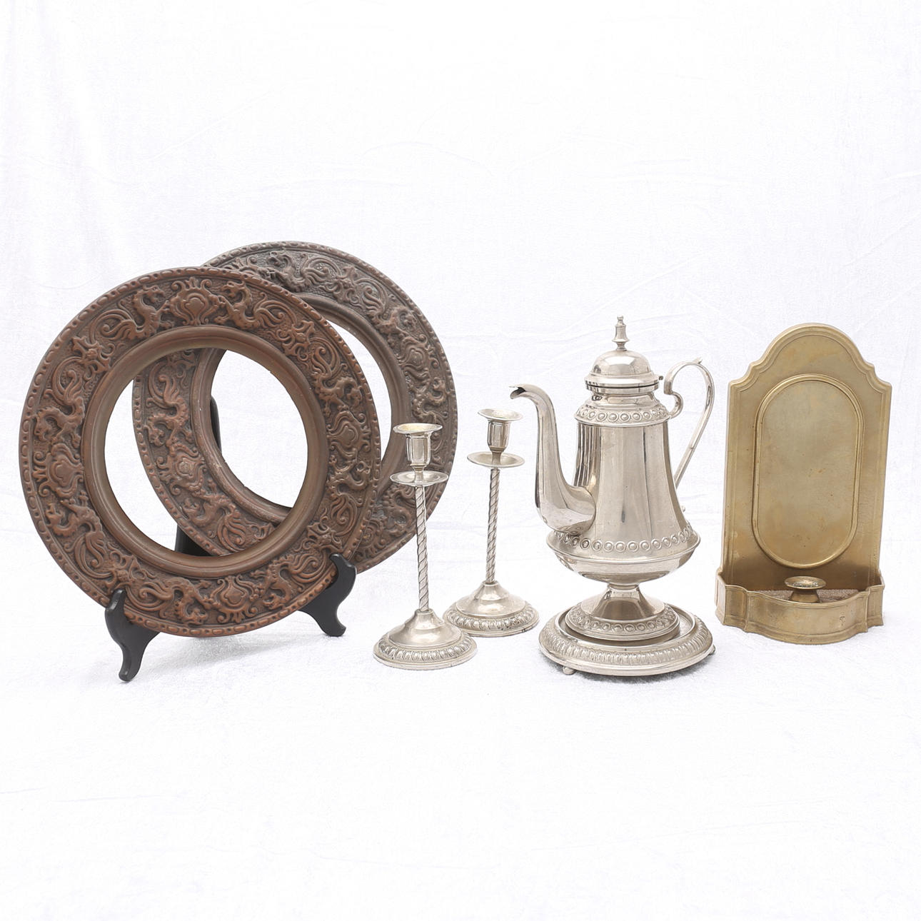 DIVERSE, 6 delar, bl.a mässing, koppar, 1900-tal.