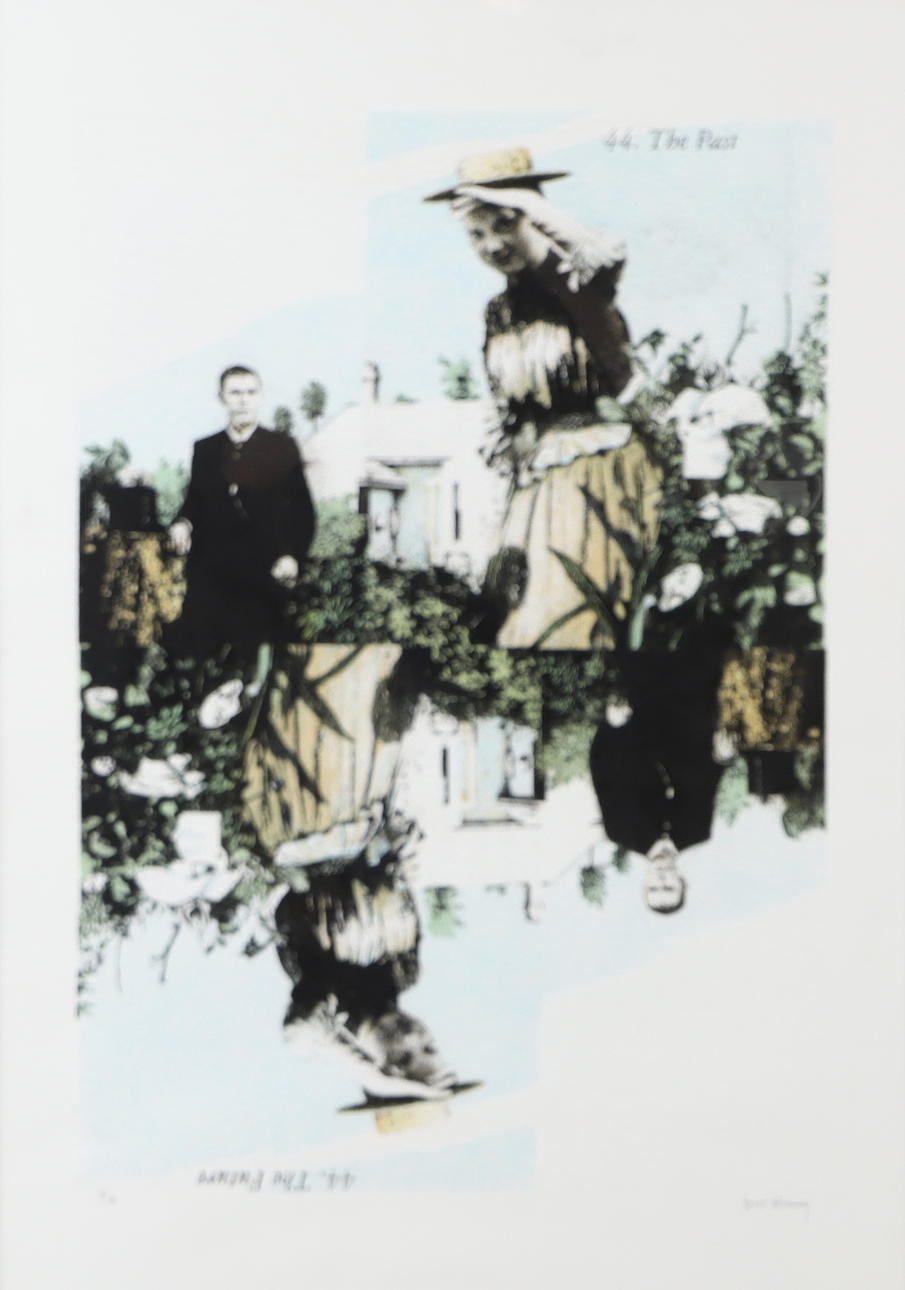 BENGT BÖCKMAN. The Past/The Future, lithograph in colours, signed.