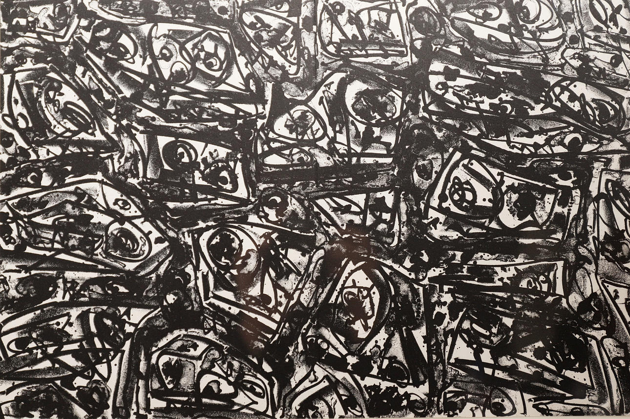 ANTONIO SAURA. UNTITLED, LITHOGRAPH ON PAPER.FRAMED.