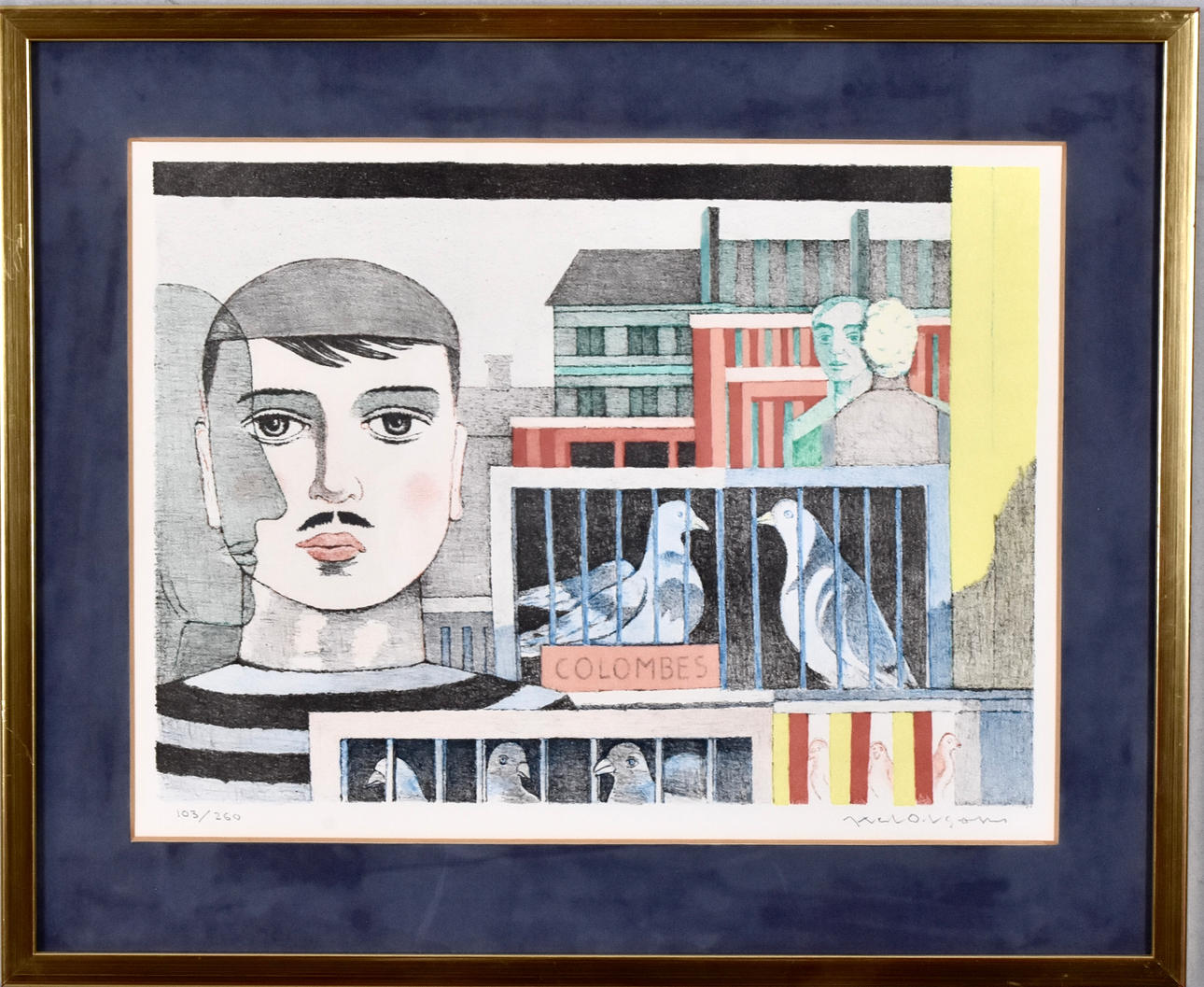 AXEL OLSON. colorito, “Colombes”.