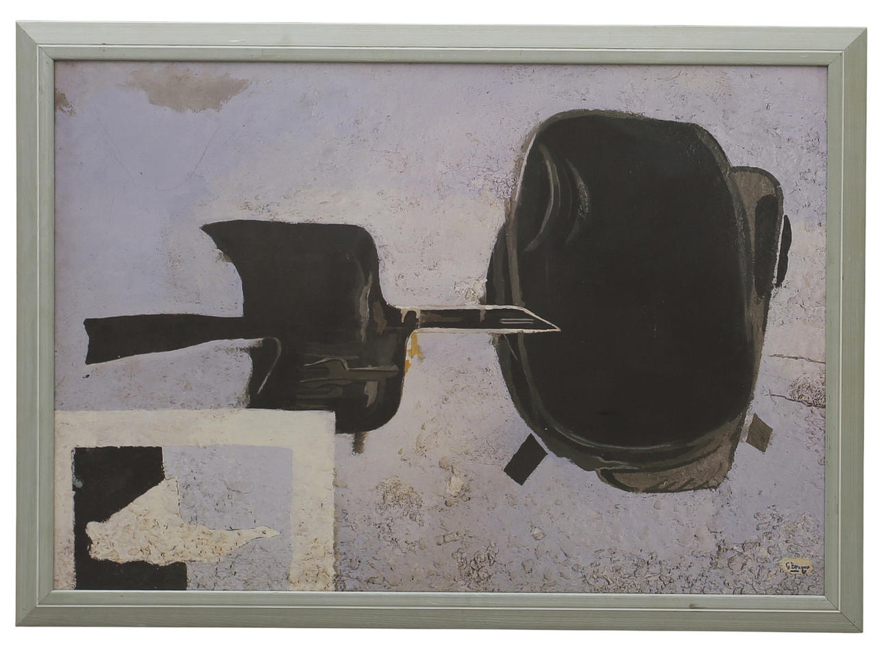 GEORGES BRAQUE, raster print after, composition with bird mainly against light purple.