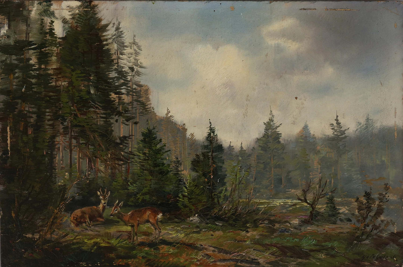 HEICHELE, M. ”TVÅ RÅDJUR I SKOGEN”.