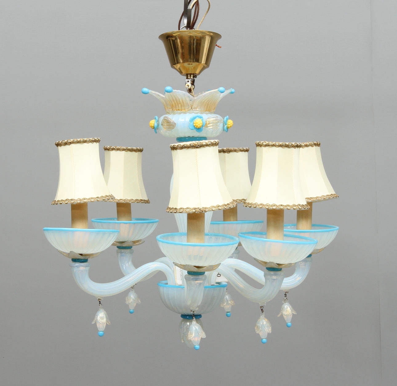 TAKLAMPA, Venini Murano, 1900-talets andra hälft.