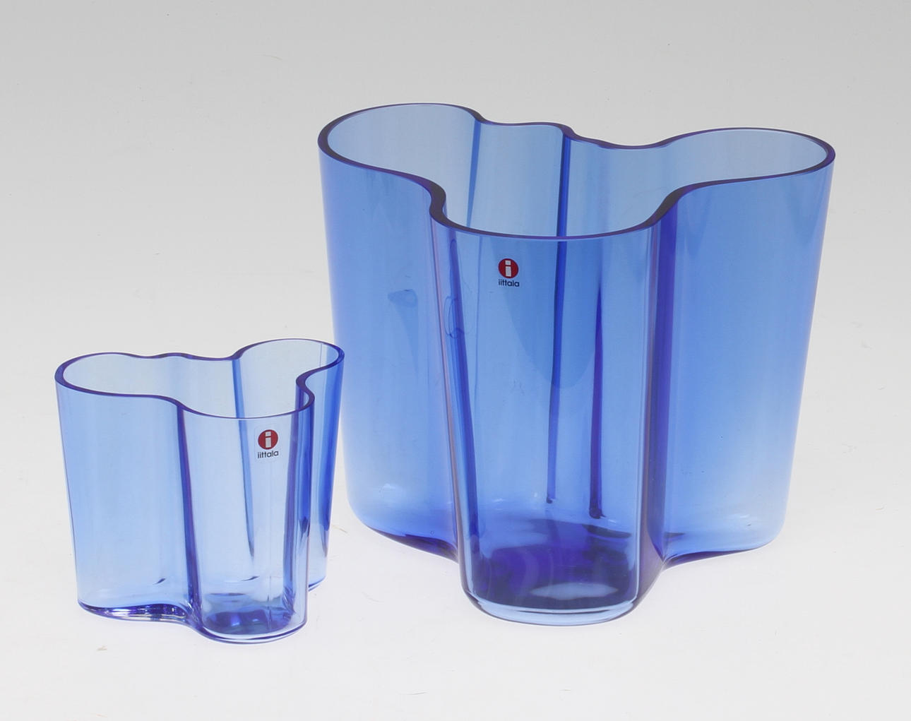 VASER 2 st, glas, Alvar Aalto Iittala.