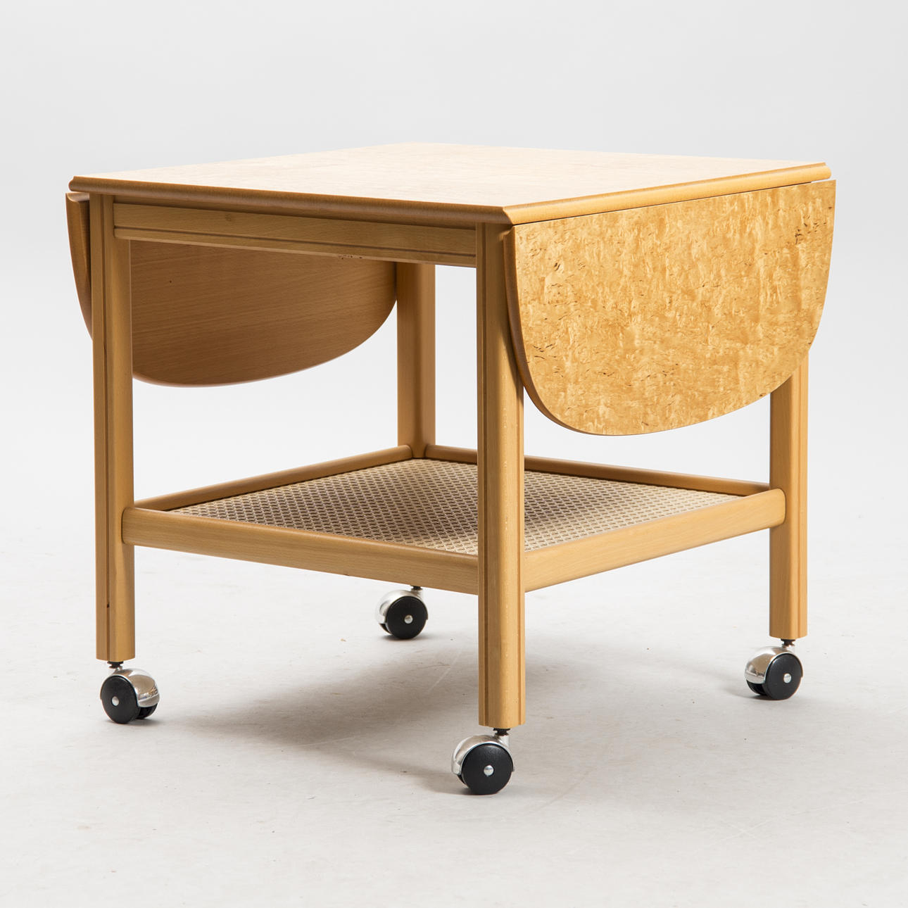 SERVERINGSBORD, masurbjörk/rotting, Möbelfabriks AB Carlsson & Co, Bengtsfors.