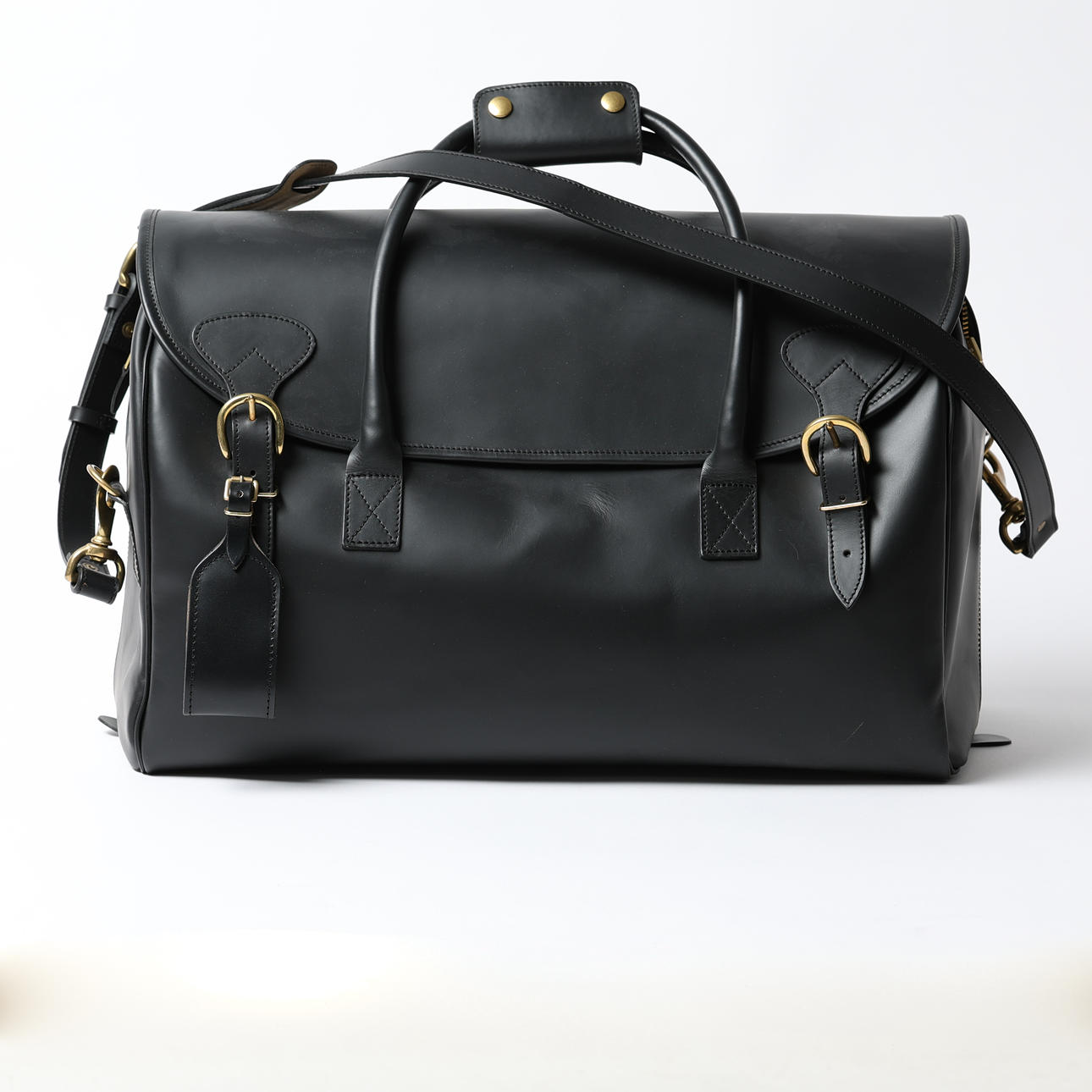 【pesopesobaron】 Swaine Adeney Brigg SWAINE ADENEY BRIGG, a leather weekend bag. Vintage & Designer