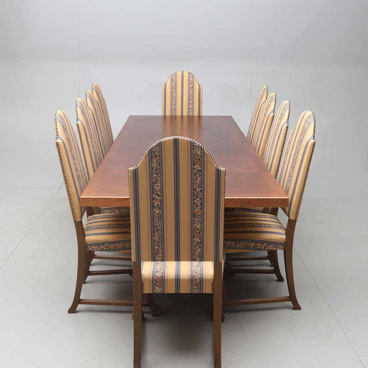 MATGRUPP, 11 delar, Barockstil, 1900-tal.