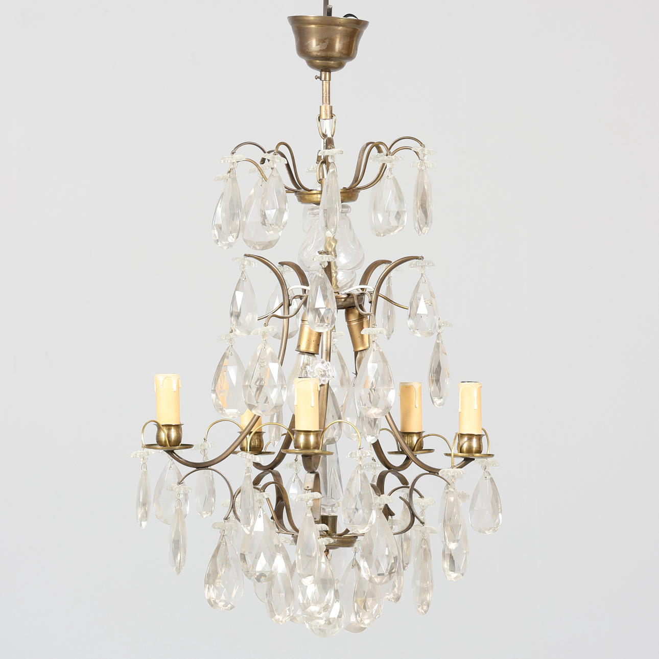 CHANDELIER, baroque style, electrified.