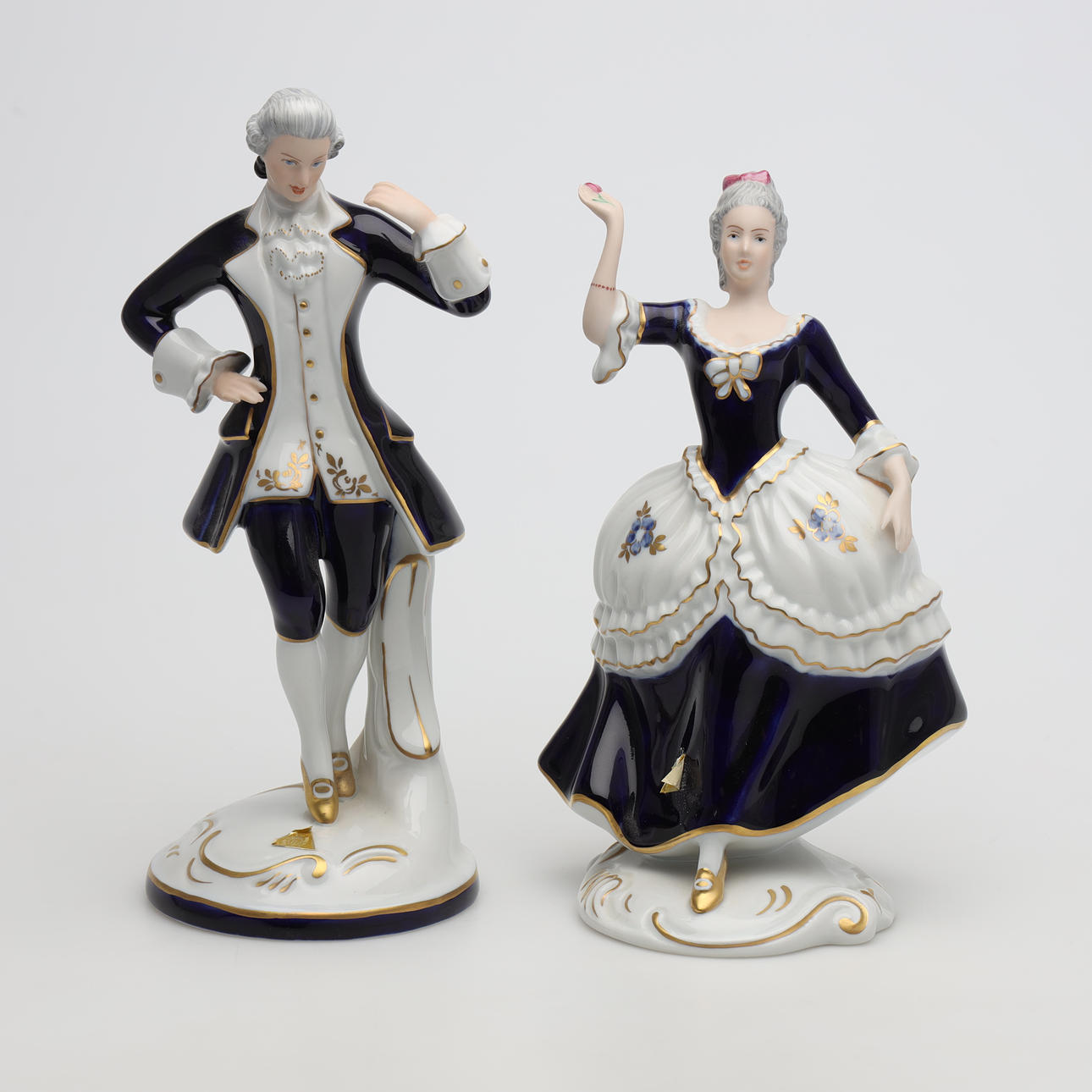 ROYAL DUX FIGURES, 2 st, posliini, Saksa.