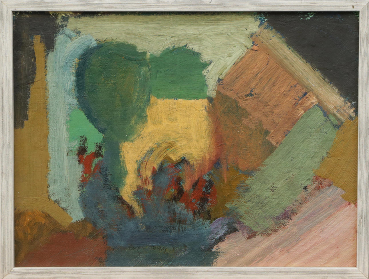 GÖRAN HÄGGFORS. OIL, on panel, title on verso “Upplandscape” Öland, unsigned, 1973.