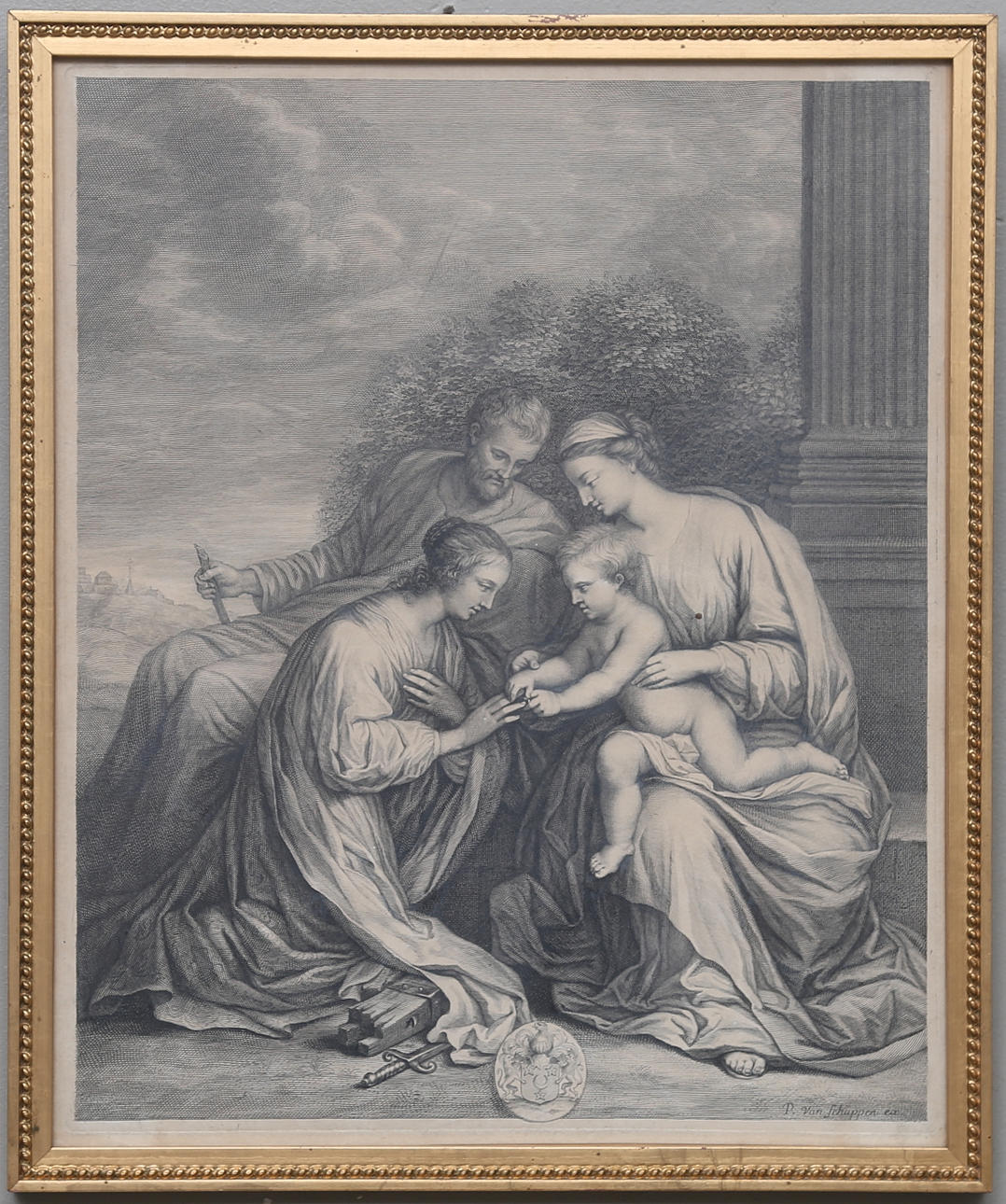 PIERRE LOUIS VAN SCHUPPEN. EFTER. gravyr, 1700-tal.