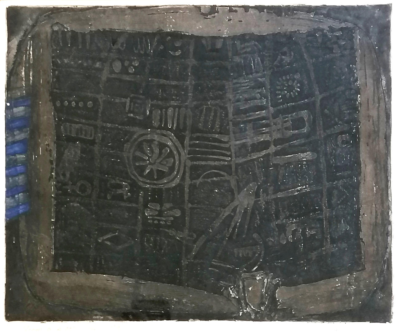 *PETER J OLLEY SIGNED 1962 PRINT 'FROM A BIRD FORM'.