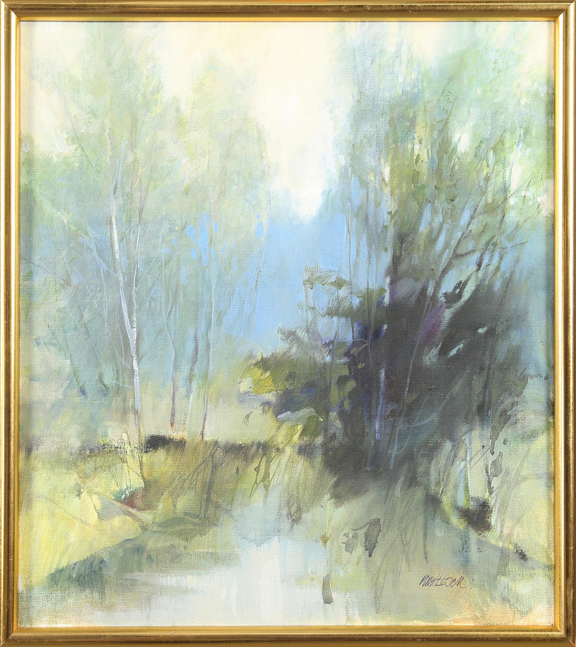 KURT LOSELL. Kräftvatten, olja på duk, signerad.