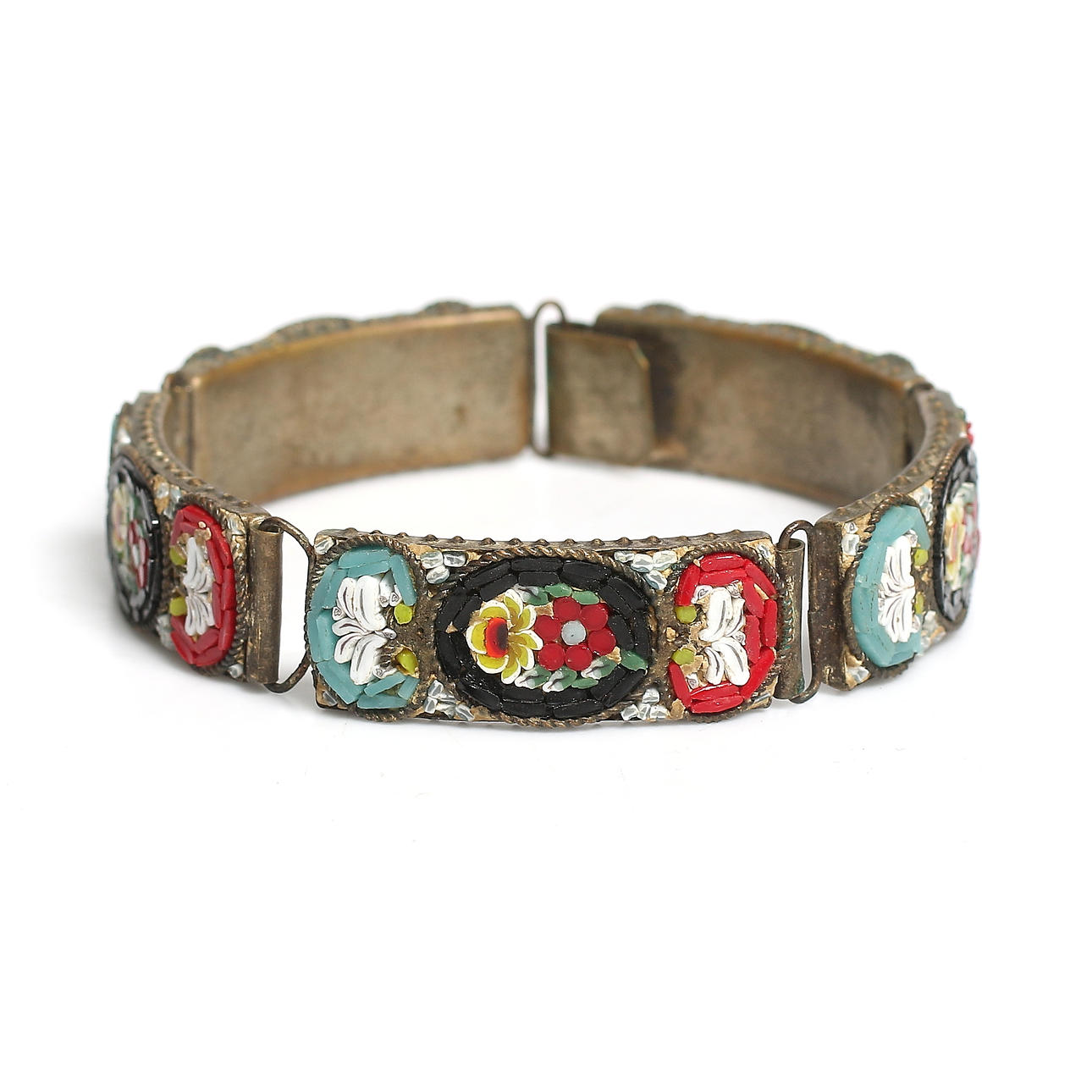 ARMBAND, mikromosaik, Italien, 1900-talets första hälft.