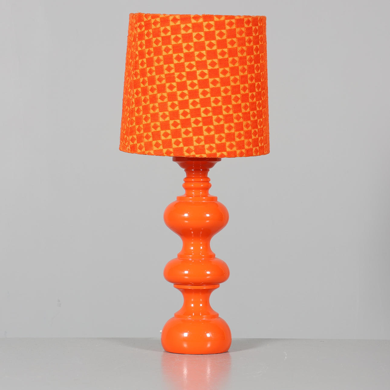 TABLE LAMP, painted wood.