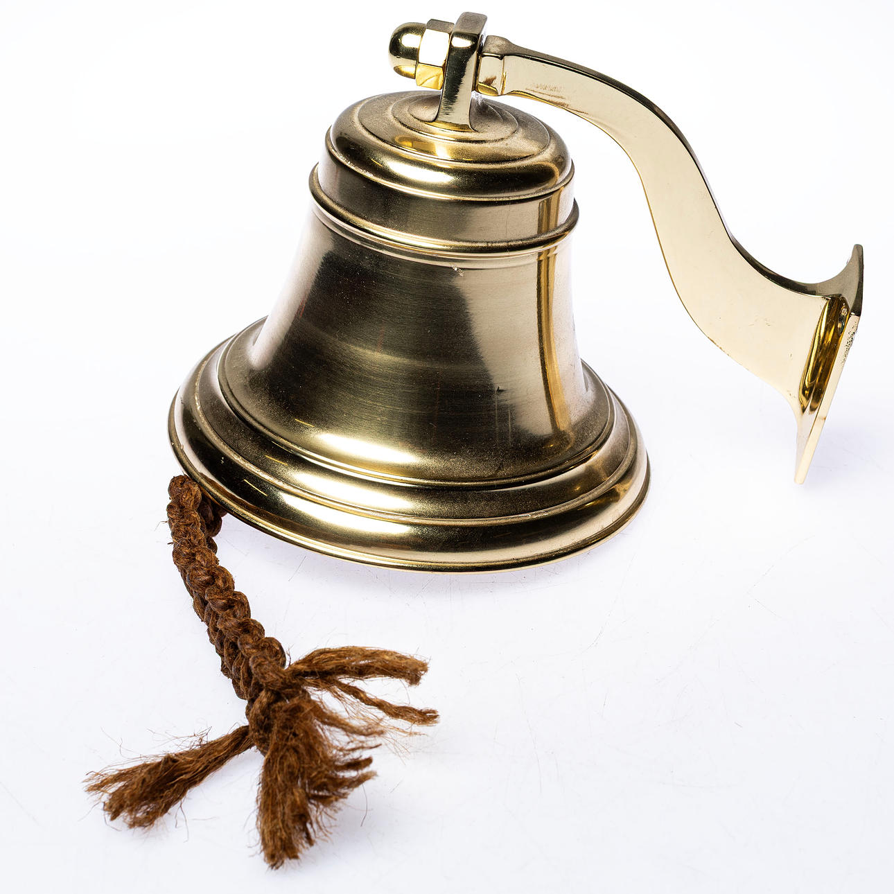 A brass ship clock, second half of the 20th century.