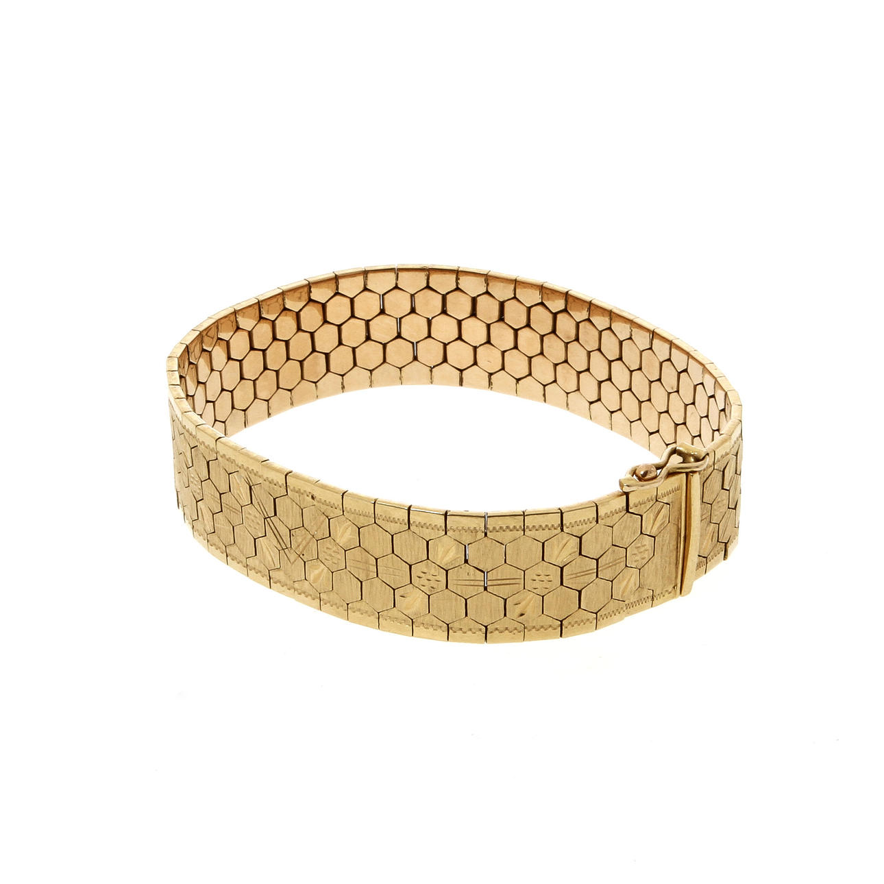 ARMBAND, 18K rödguld, italienska stämplar. Vikt 53,77 g.