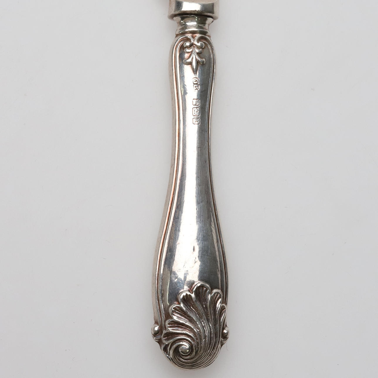 JOHN BIGGIN. KNIVAR, 6 st, sterlingsilver, Sheffield, 1951, 153 gram ...