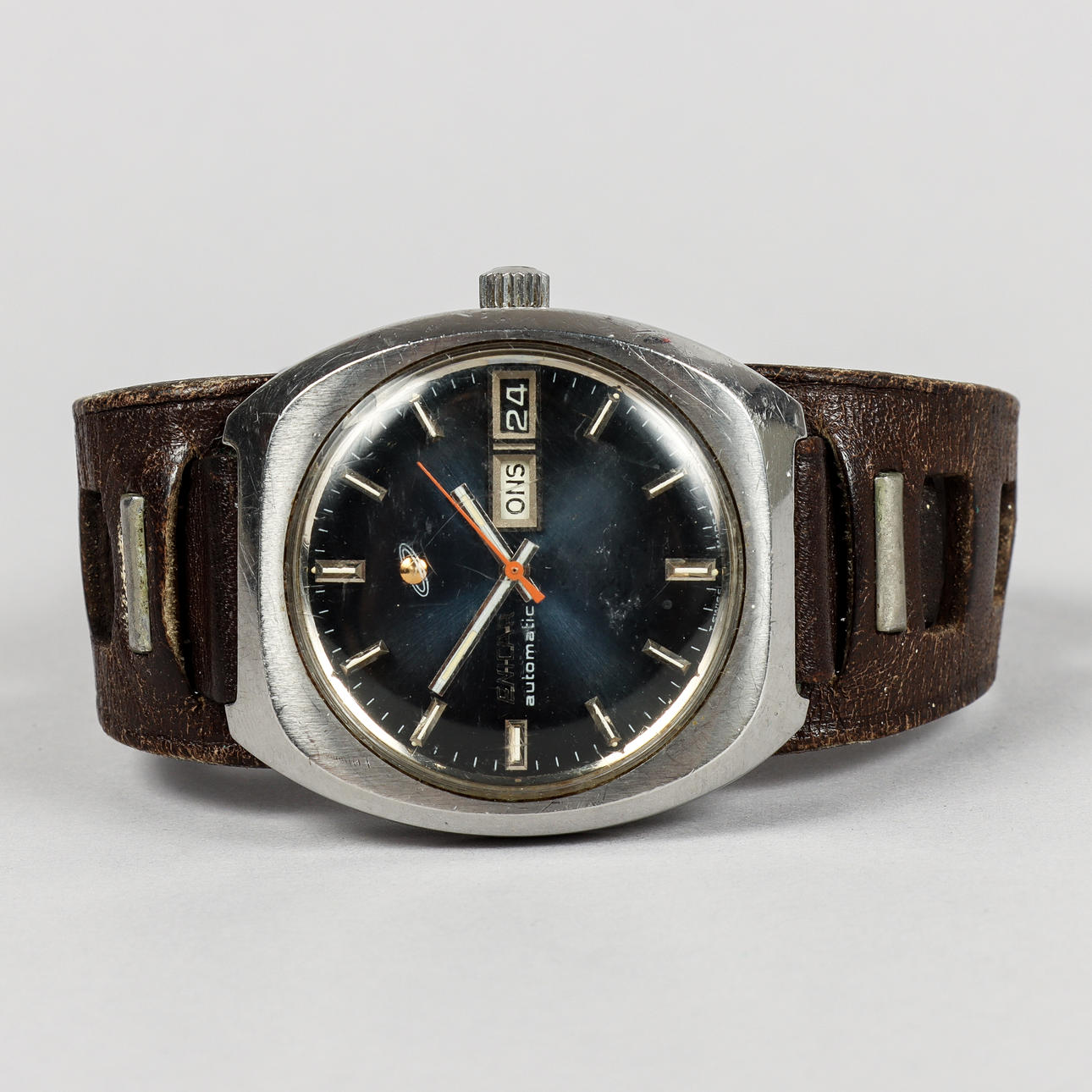 ENICAR Automatic “Day Date”, steel, 1970s.