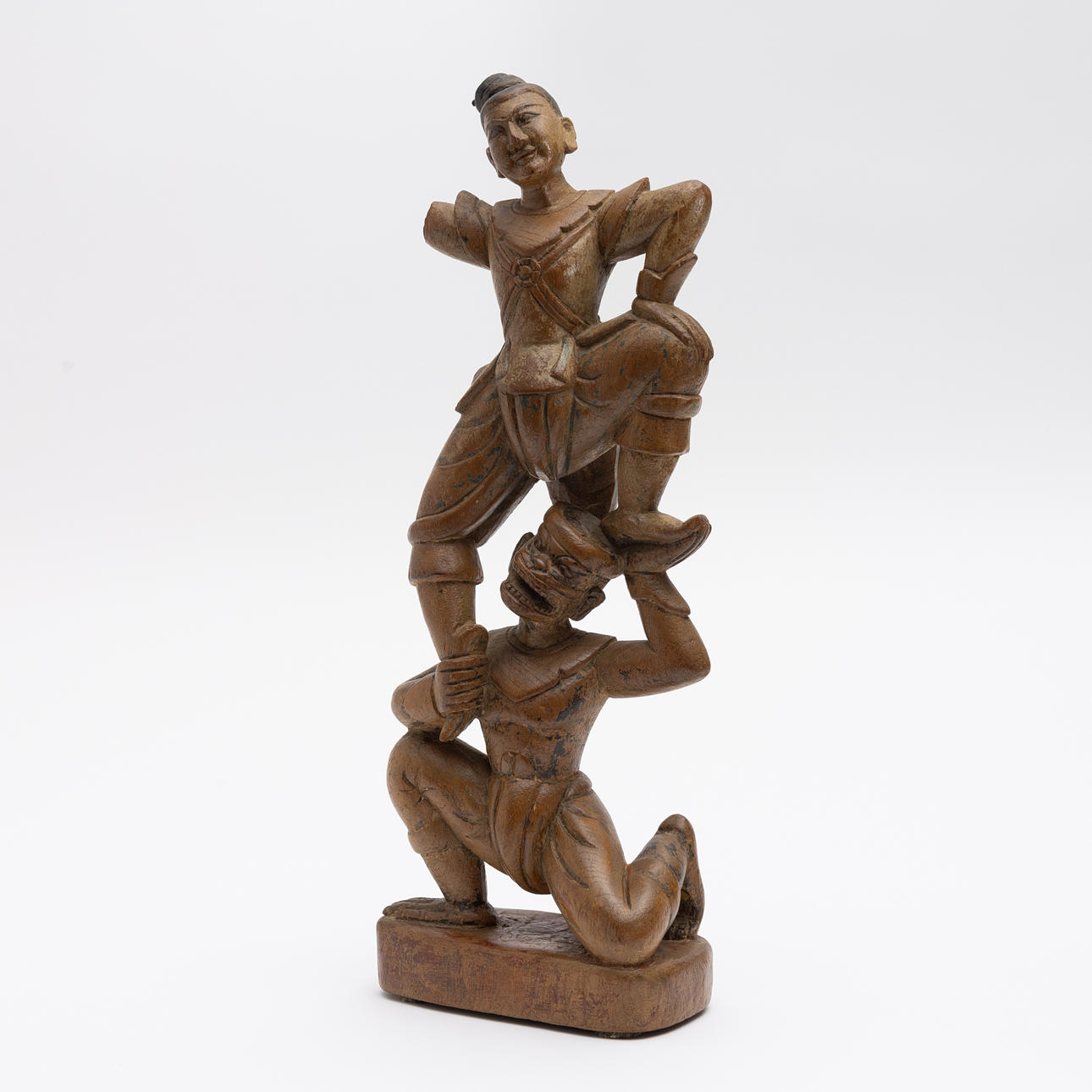 SCULPTURE, “Dancer” woodcarving, Thailand.