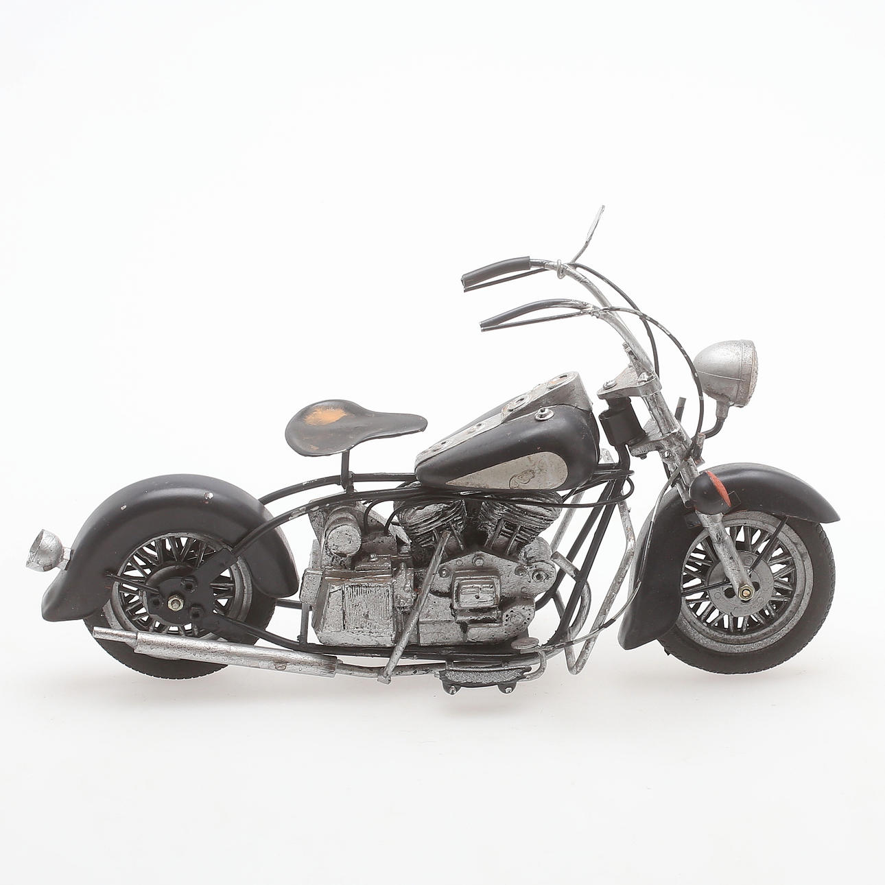 MOTORCYKEL, leksak, plåt samt metall, 1900-tal.